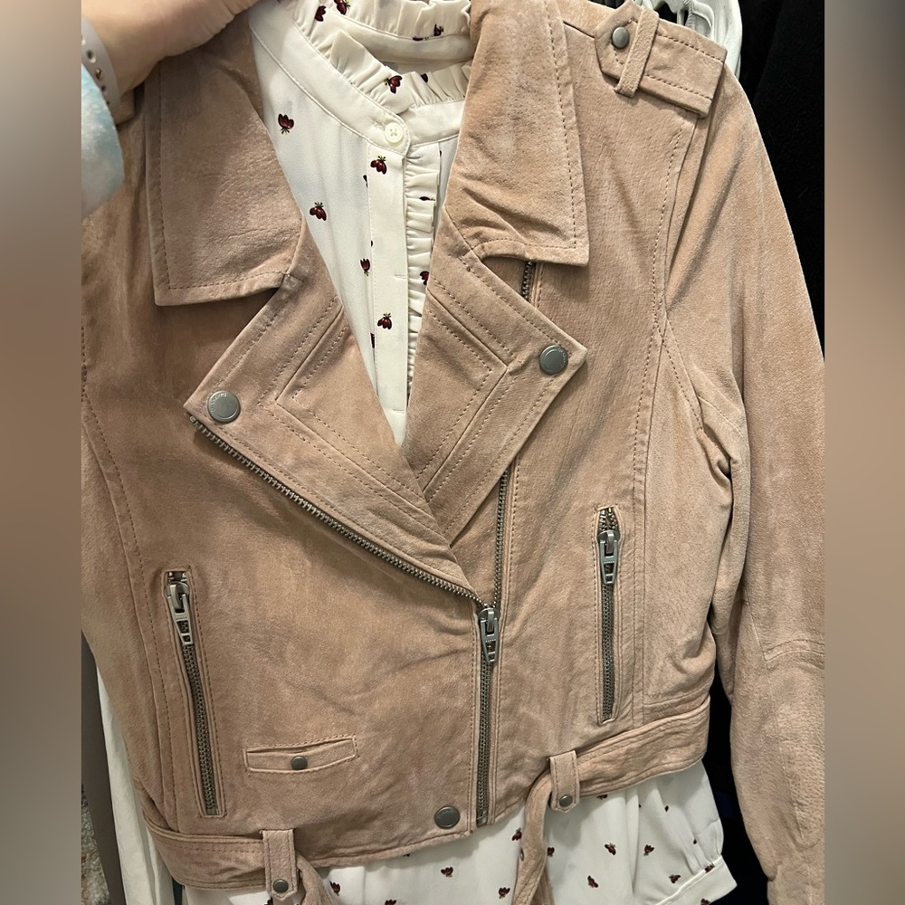 BlankNYC Real Leather Moto Jacket